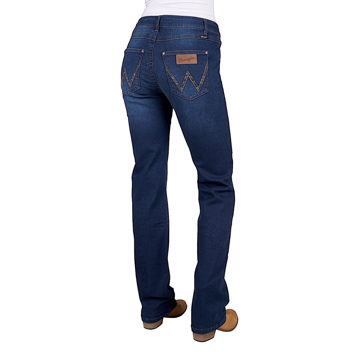 Wrangler Women’s Tia Straight Leg Jean - 34’’ - Dark Indigo