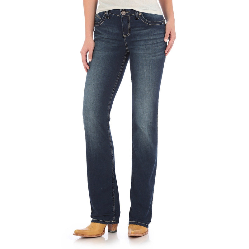 Wrangler Women’s Ultimate Riding Jean-Q Baby Dark Blue