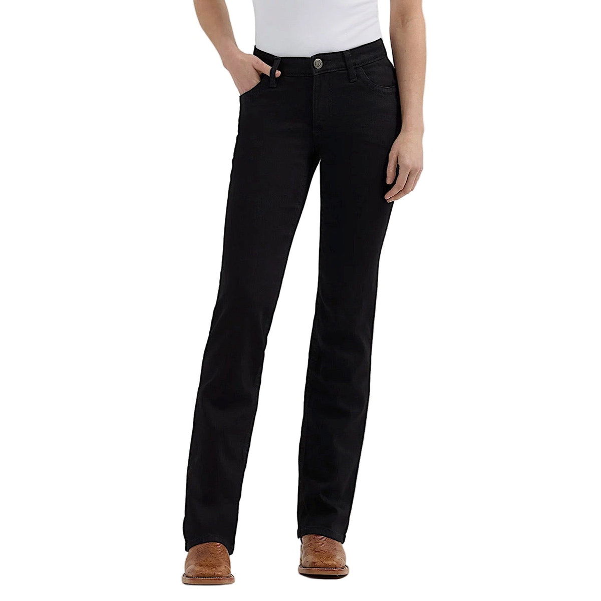 Wrangler Womens Ultimate Riding Mid Rise Boot Cut Jean - Willow - Molly