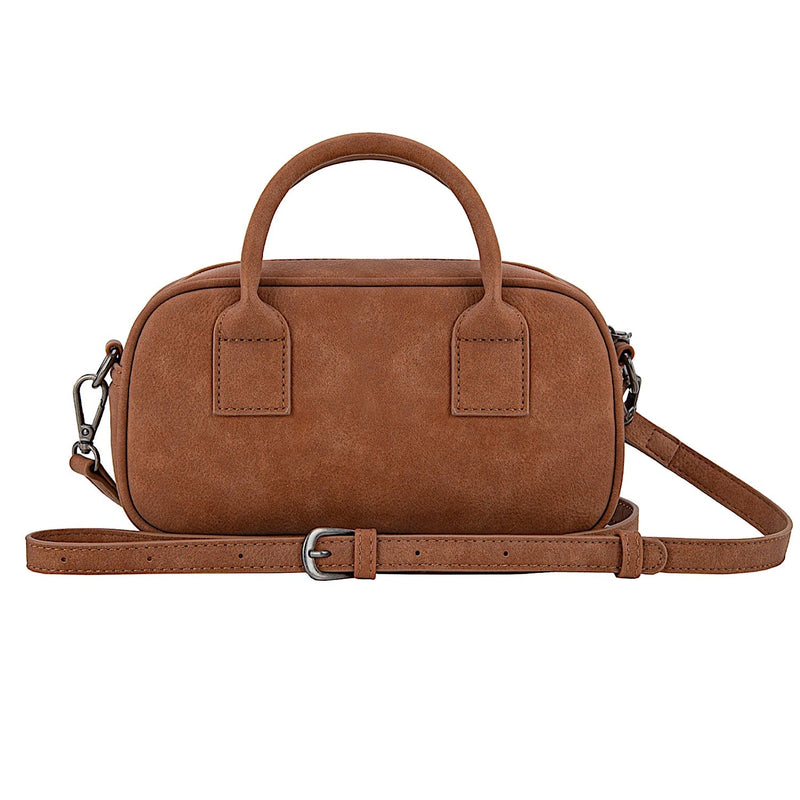 Wrangler Women’s Whipstitch Mini Crossbody Bag - Tan