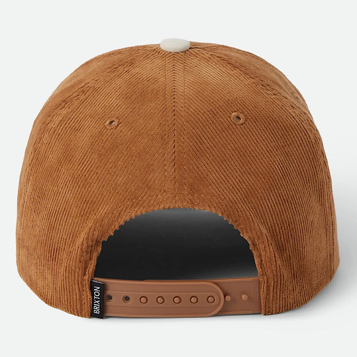 Brixton Crest Mid Profile Snapback Cap - Dusted Ochre/Whitecap