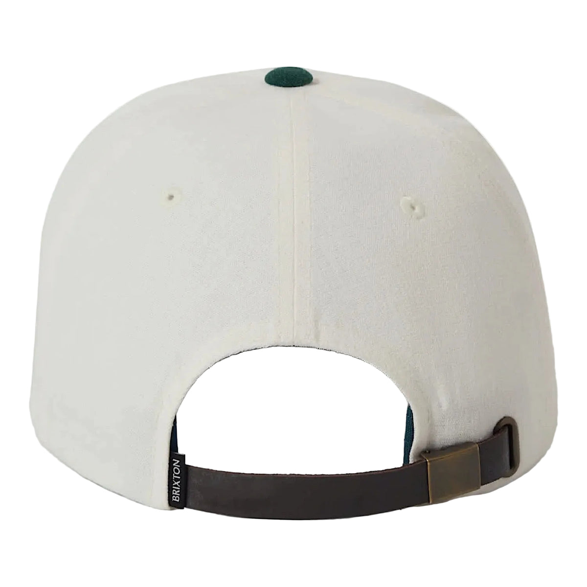 Brixton Big B Mid Profile Cap - Off White/Primal Green