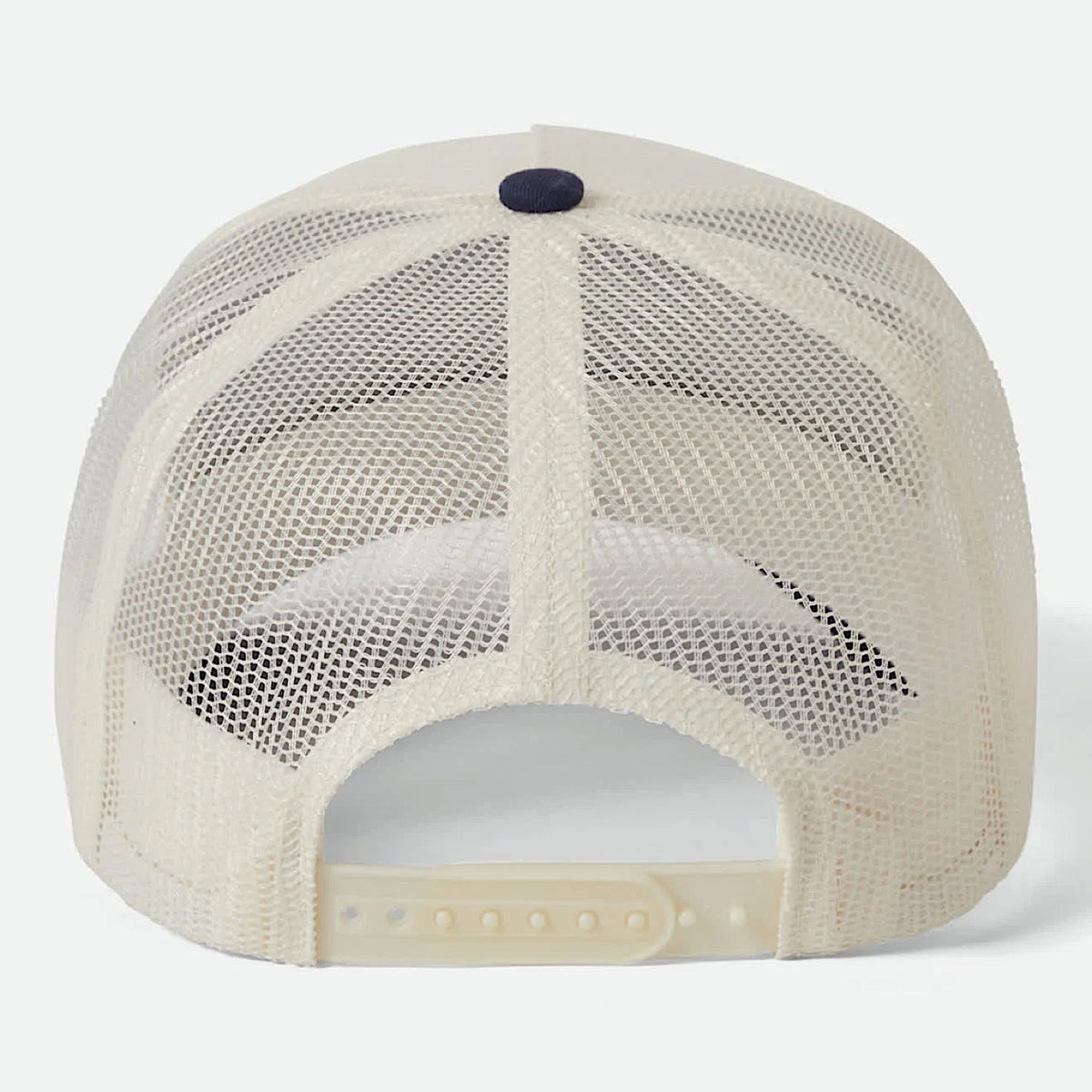 Brixton Hubal Netplus Trucker Hat - Off White/Midnight Blue