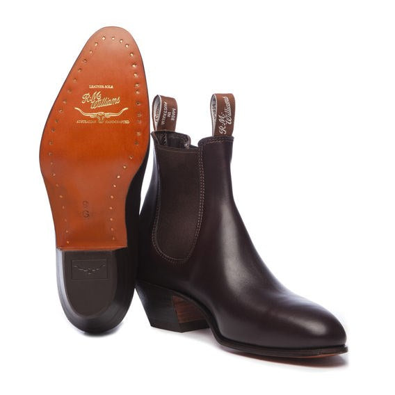 RM Williams Bushman Boot with Cuban Heel - Chestnut Leather