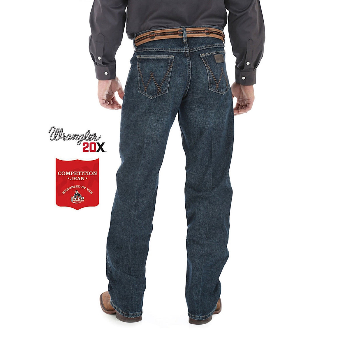 Wrangler Mens 20X Competition Relaxed Jean Deep Blue - 01MWXDB
