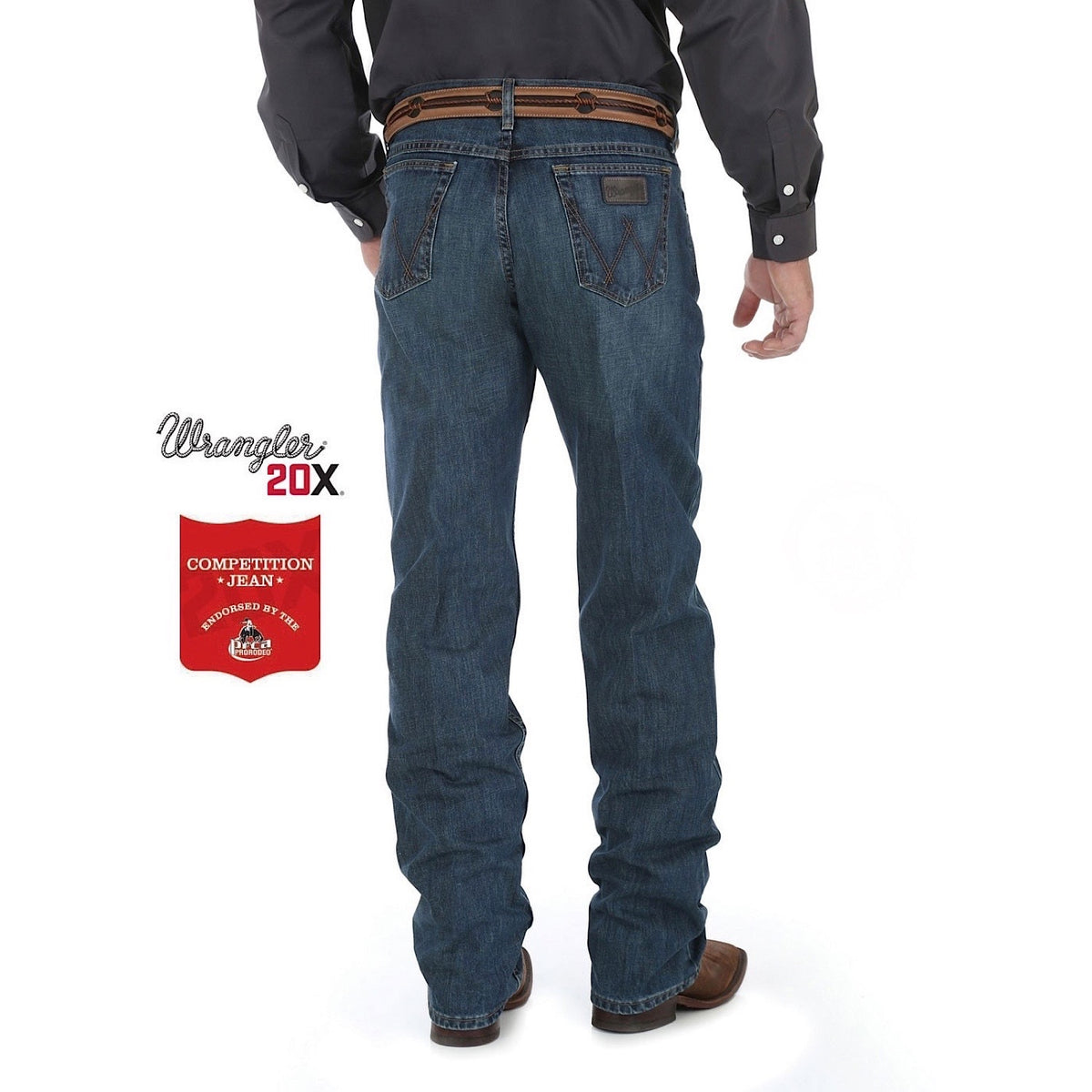 Wrangler Men's 20X Competition Relaxed Jean - River Wash