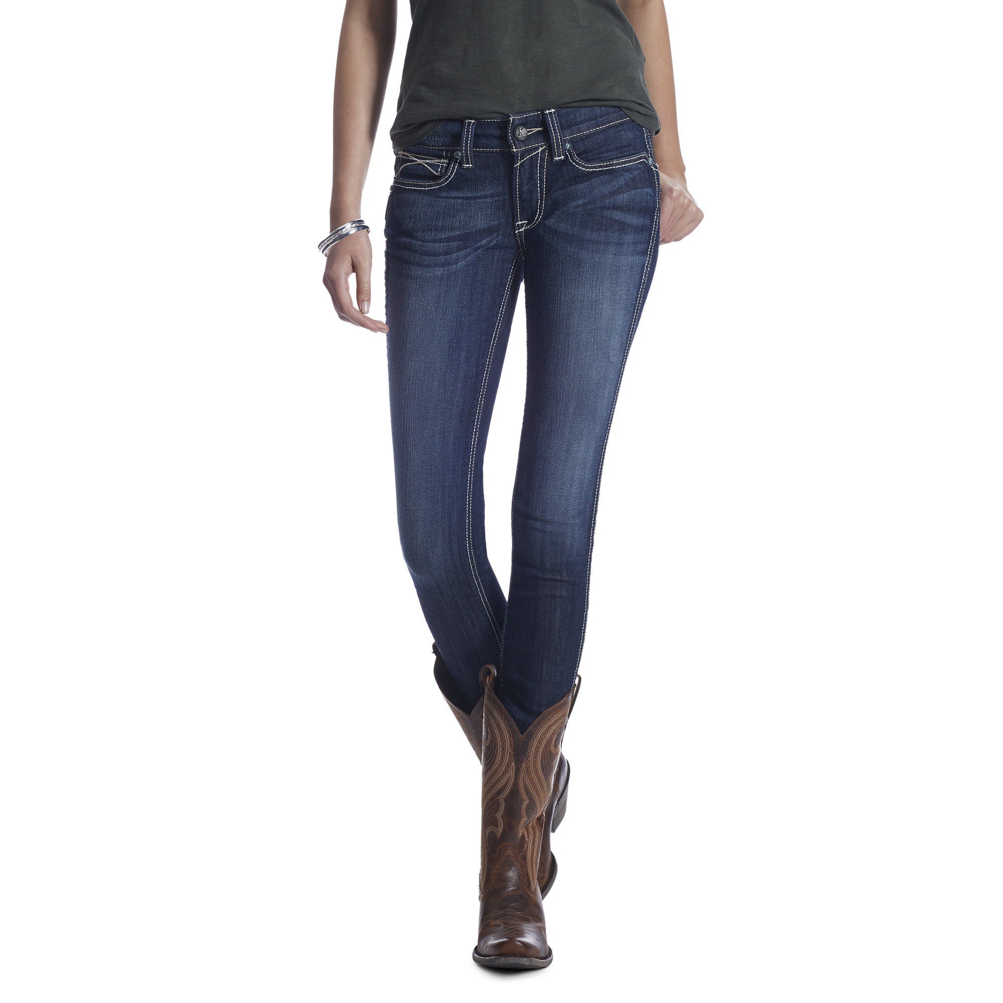 Ariat Female R.E.A.L. Mid Rise Stretch Outseam Ella Skinny Jean