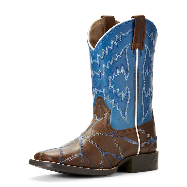 Ariat Kids Twisted Tycoon Distressed Brown/Baltic Blue
