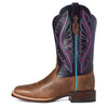 Ariat Womens Prime Time Western Boot Tobacco/Shadow Purple
