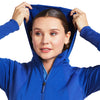 Ariat Womens Wilde Full Zip Sweatshirt Mazarine Blue