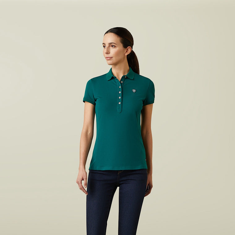 Ariat Womens Prix 2.0 Polo Forest-XS