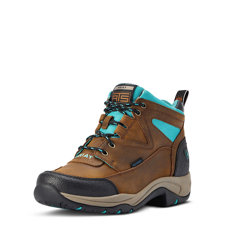 Ariat Women's Terrain H2O Weathered Brown/Turquoise