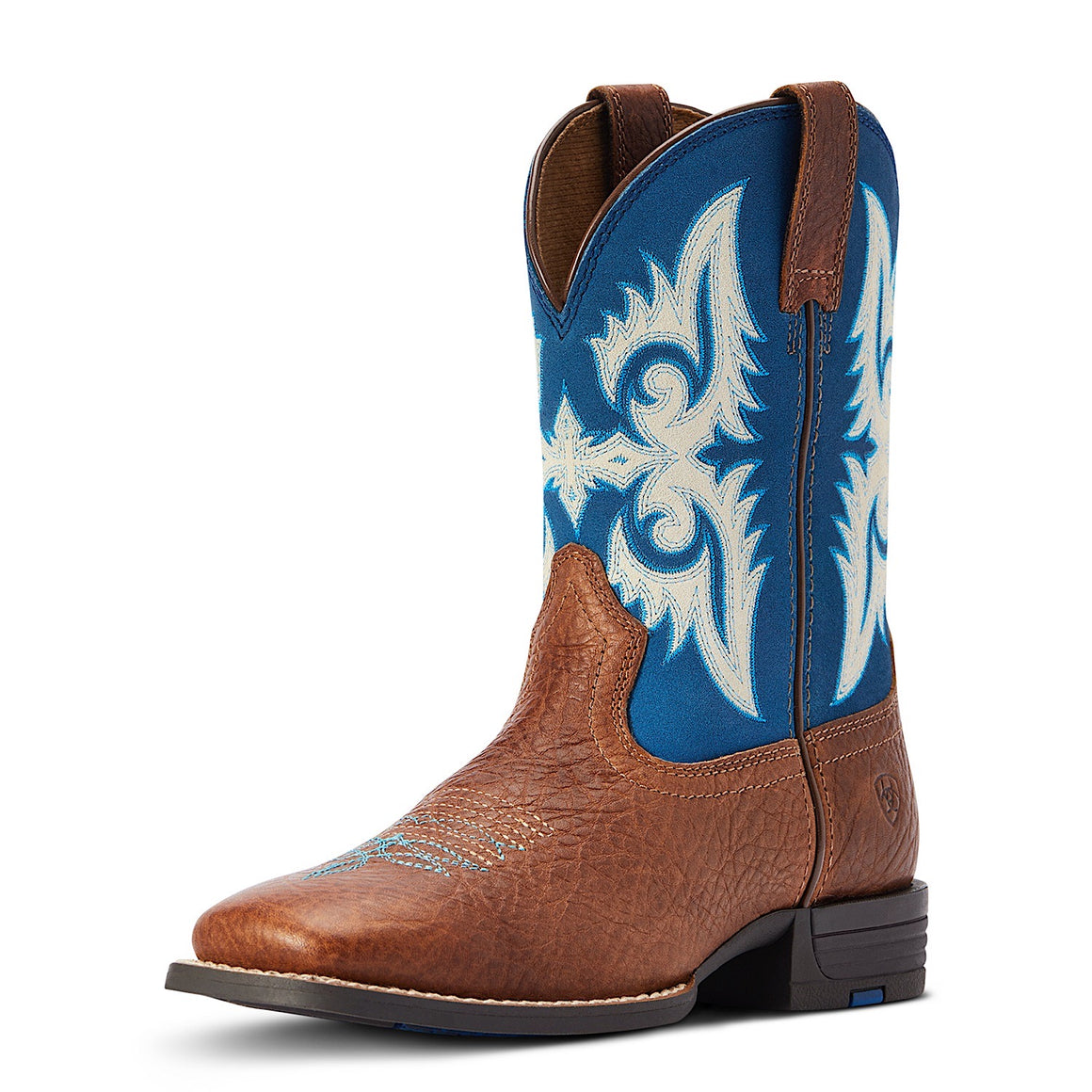Ariat Kids Lonestar Western Boot Red Dirt Road/Blue Waves