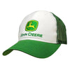 John Deere Logo 6 Panel Mesh Cap - White/Green