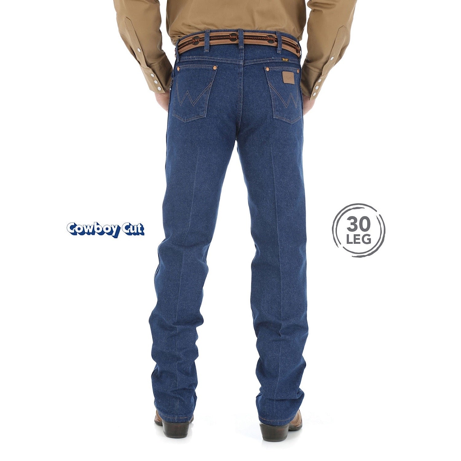 Skyldfølelse interpersonel pint Buy Wrangler Mens Cowboy Cut Original Fit Jean 30" Leg Prewashed Indigo -  The Stable Door