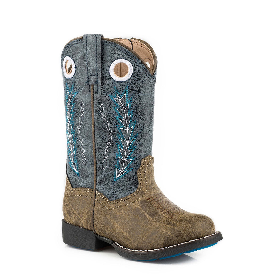 Roper TODDLER Hole In The Wall Boot Brown/Blue