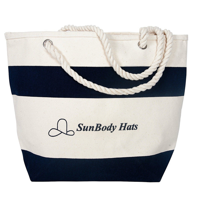 Sunbody Soho Tote Bag - Natural/Navy