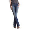 Ariat Womens R.E.A.L Mid Rise Boot Cut Jean Entwined Marine