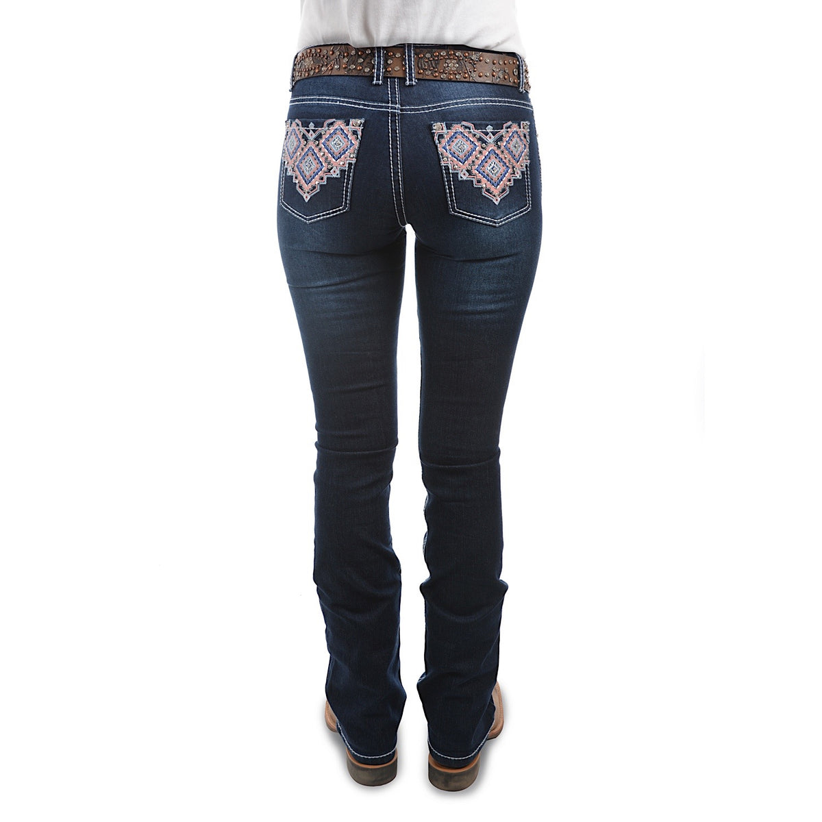 Pure Western Women's Macy Boot Cut Jean 34 Leg Midnight