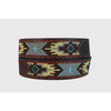 Roper Mens Belt 1.5" Aztec Design Genuine Leather Brown