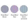 Thomas Cook Mens Classic Wentworth 2 Pocket Check Shirt Royal Blue/Brown