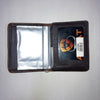 Bi Fold Flip Case Wallet Distressed Dark Brown A3519644