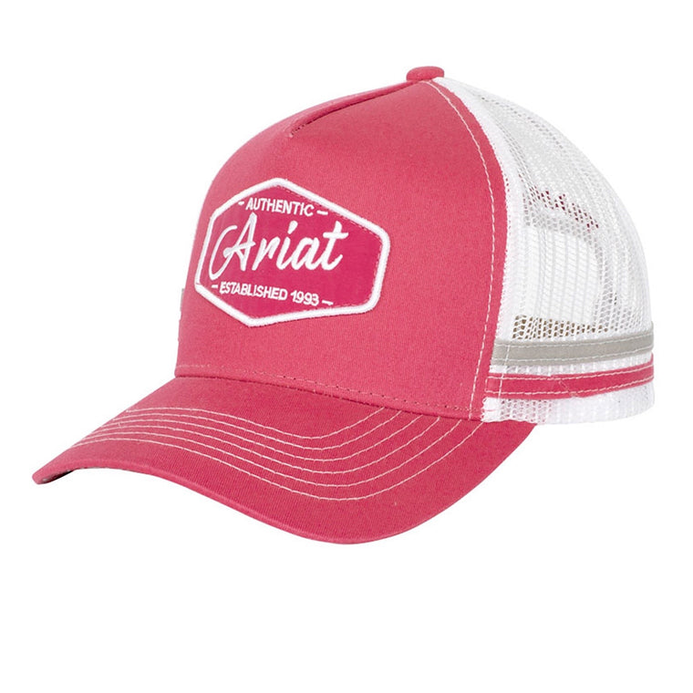 Ariat EST Patch Trucker Cap Raspberry