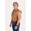 Ringers Western Rob Roy Men's Sleeveless Full Button Work Shirt - Rust