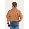 Ringers Western Pack Saddle Men's Short Sleeve Half Button Work Shirt - Rust