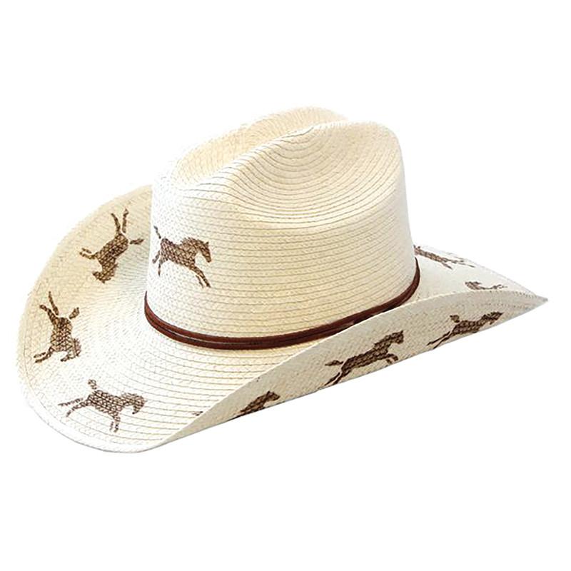 Sunbody Hats Kids Cattleman Running Horses