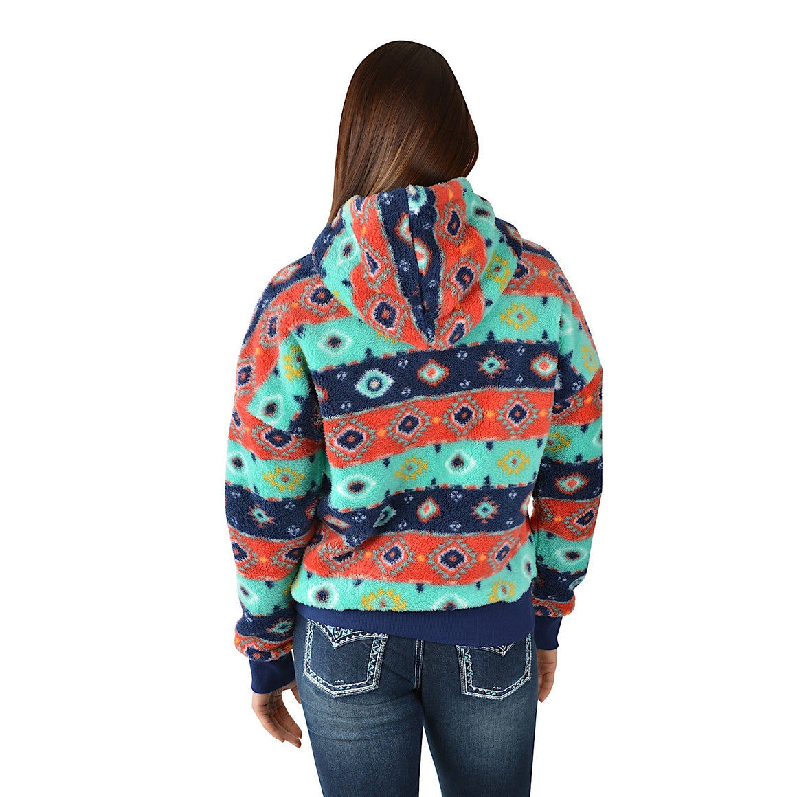 Womens western fleece online pullover