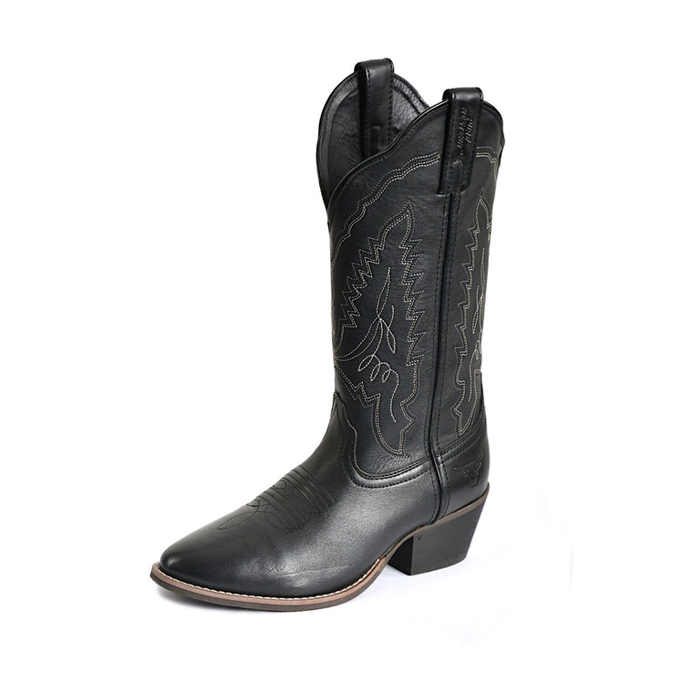 Pure Western Womens Casey Western Boot-Black