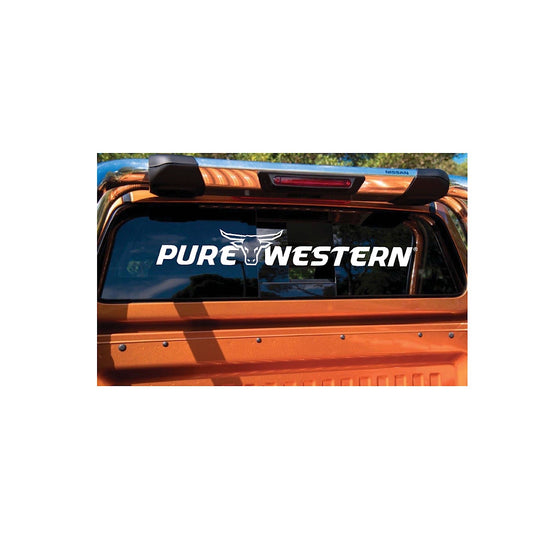 Pure Western Ute Sticker White PCP1917STI