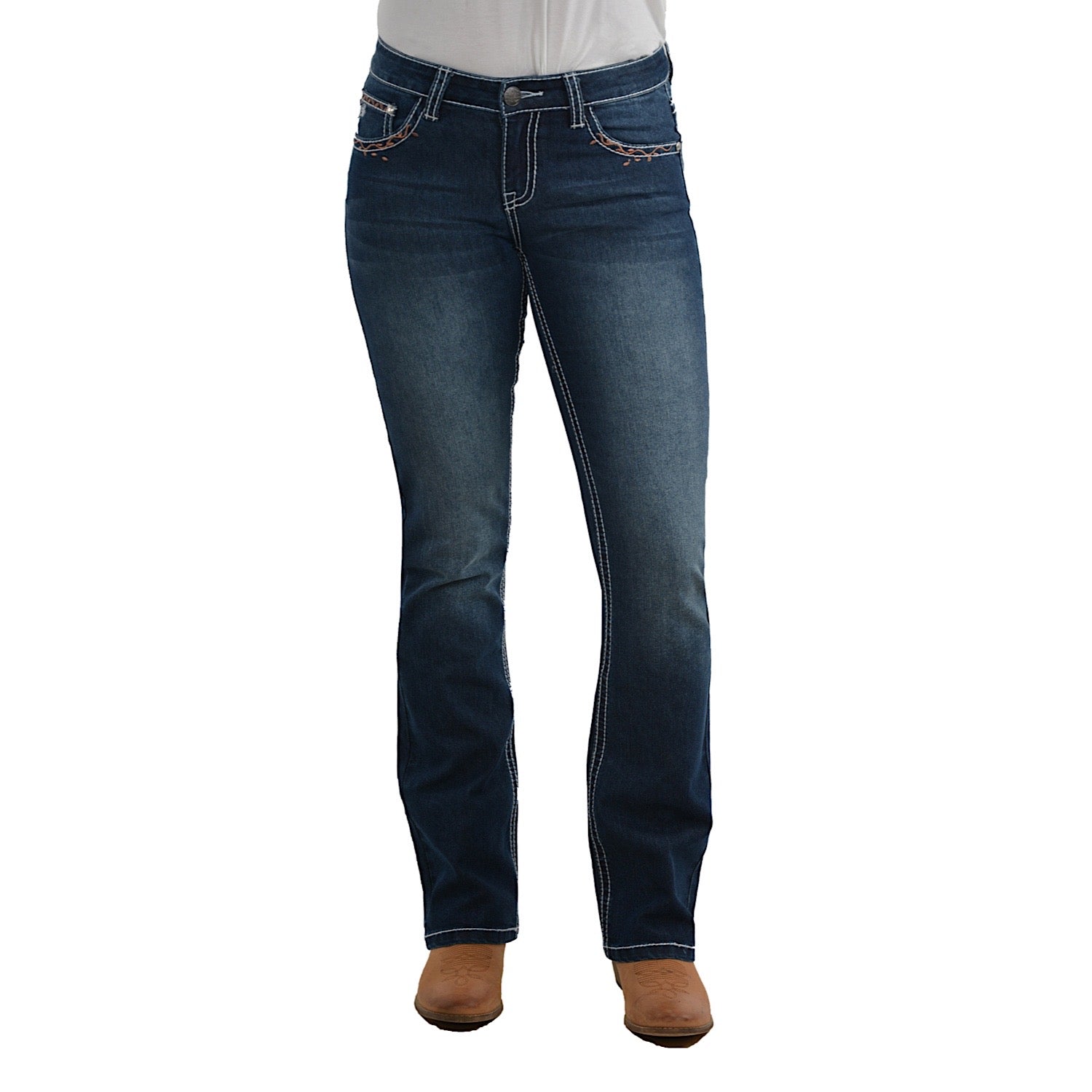 Plus size hot sale western jeans