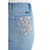 Pure Western Womens Hi Waist Flora Boot Cut Jean 32" Leg-Faded Blue