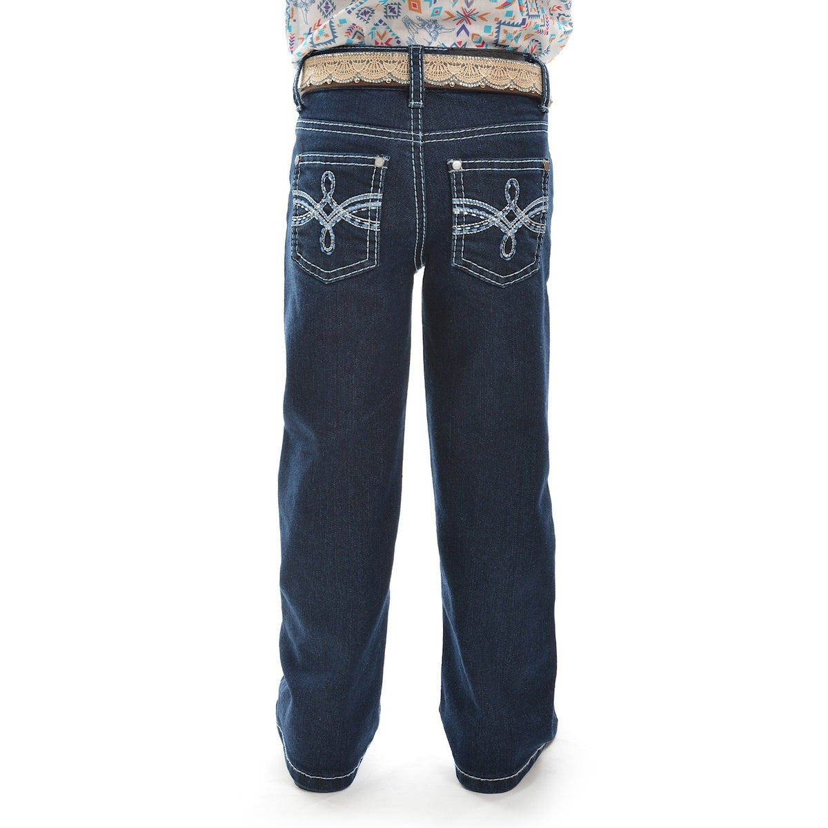 Pure Western Girls Demi Boot Cut Jean Dark Night