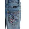 Pure Western Girls Sunny Boot Cut Jean-Faded Blue