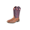 Pure Western CHILDRENS Hadley Boot Oil Distressed Brown/Purple