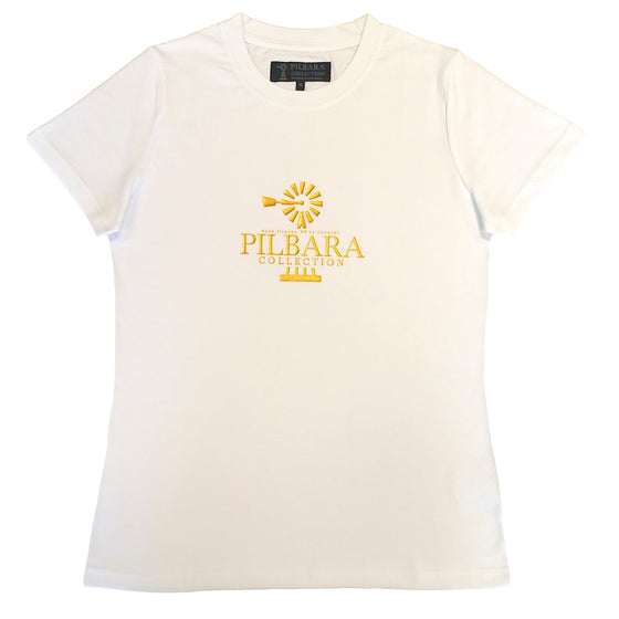 Pilbara Womens T-Shirt Short Sleeve White