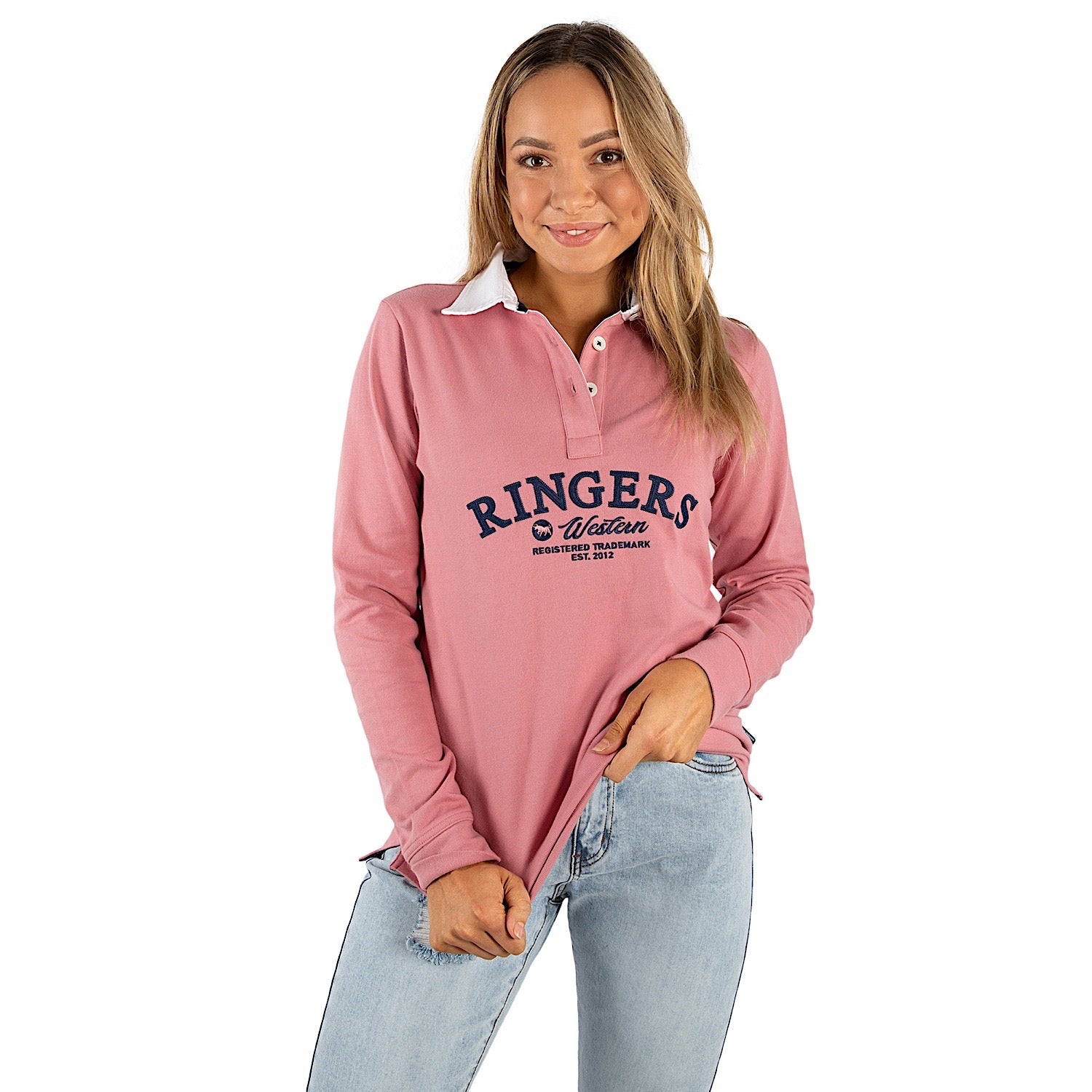 Buy Ringers Western Portland Women s Rugby Jersey Rosey Pink The Stable Door