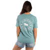 Ringers Western Signature Bull Women's Loose T-Shirt - Sea Green with Silver