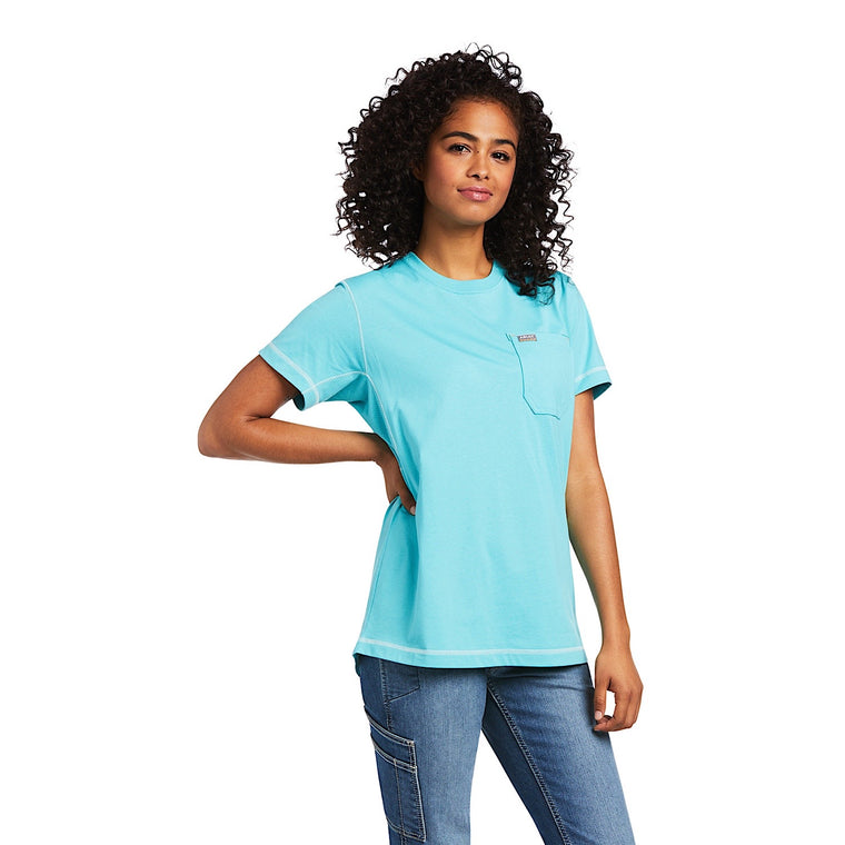 Ariat Womens Rebar Workman Graphic Ariat Logo T-Shirt Meadowbrook