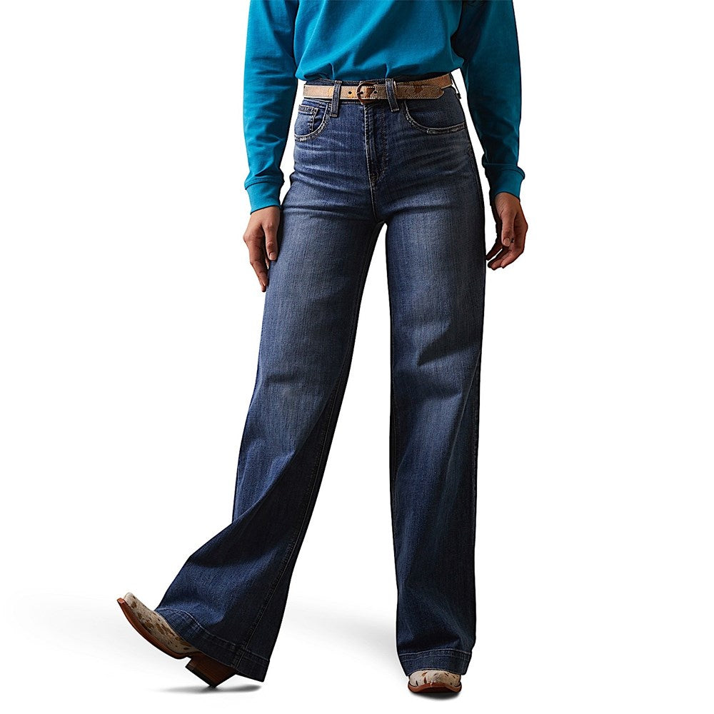 Women's R.E.A.L. Straight Leg Jeans in Rainstorm, Size: 25 X-Long by Ariat