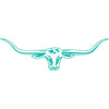 RM Williams Longhorn 70cm Decal Aqua