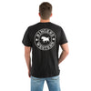 Ringers Western Signature Bull Men's Loose T-Shirt - Black with White Print