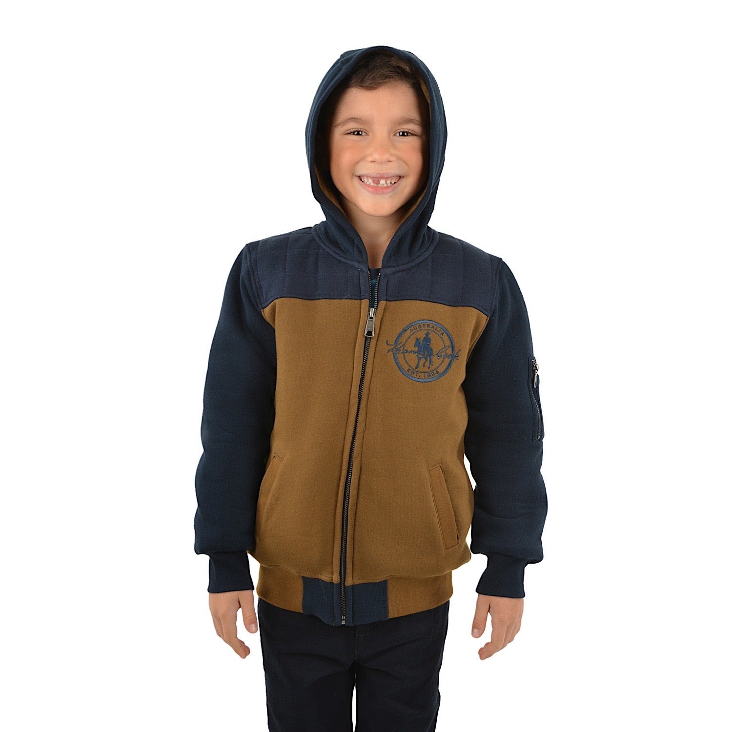 Boys navy hotsell zip up hoodie