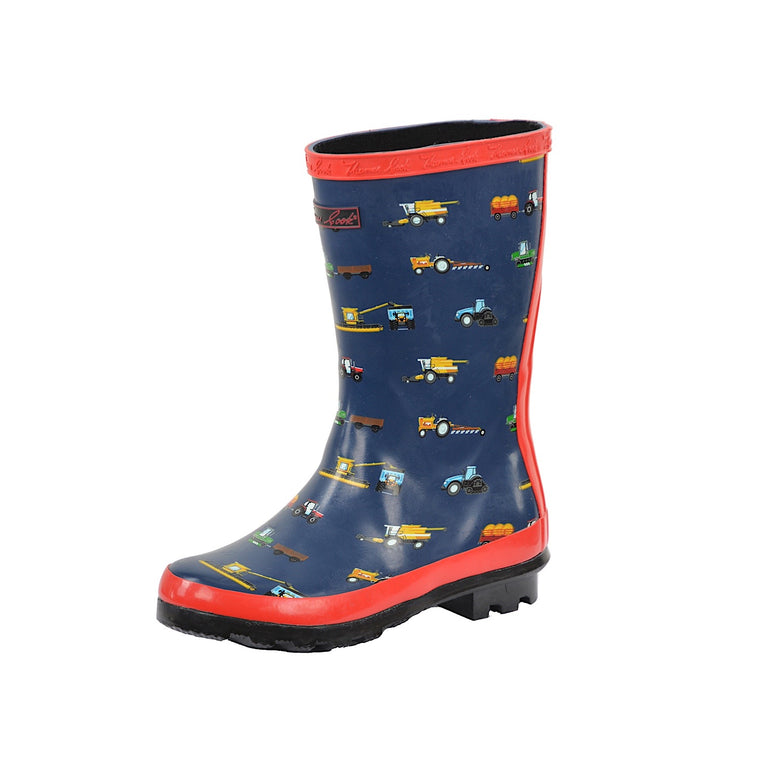 Thomas Cook KIDS Farm Vehicles Gumboot Blue/Red