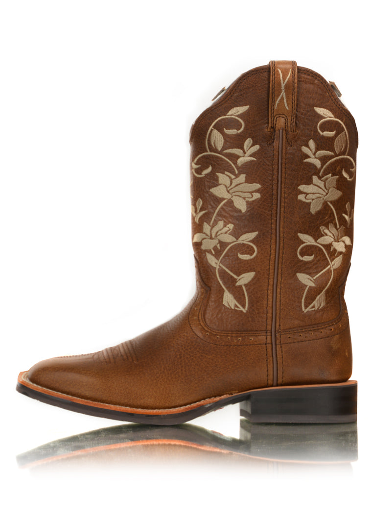 Twisted X Womens Floral Ruff Stock Boot