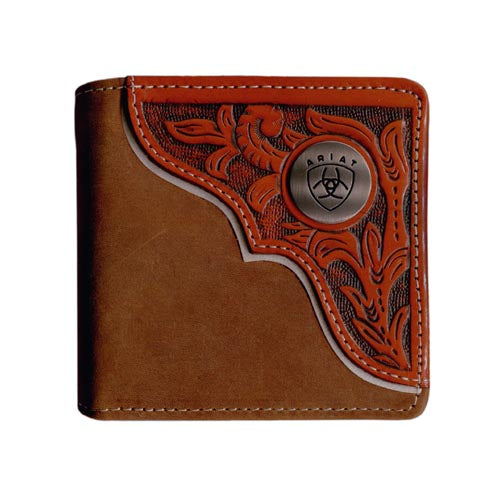 ARIAT Bi Fold Wallet Brown/Tan WLT2112A