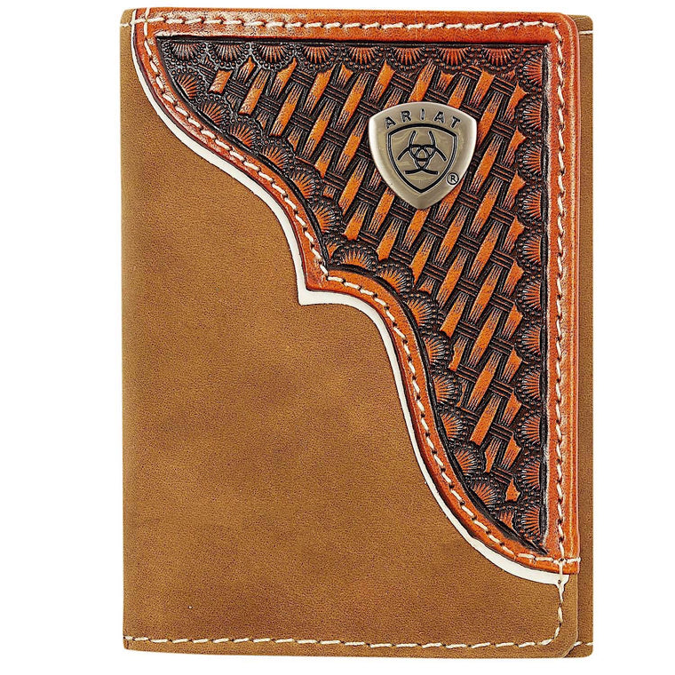 Ariat Tri fold Wallet Brown WLT3110A